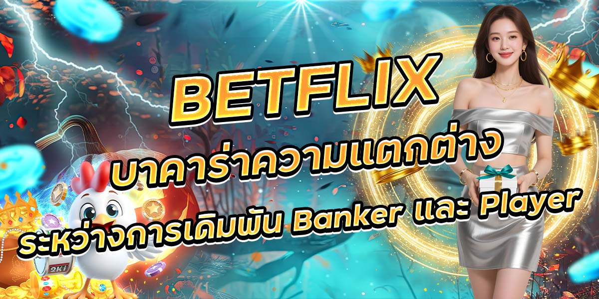72. BETFLIX บาคาร่าความแตกต่างระหว่างการเดิมพัน Banker และ Player
