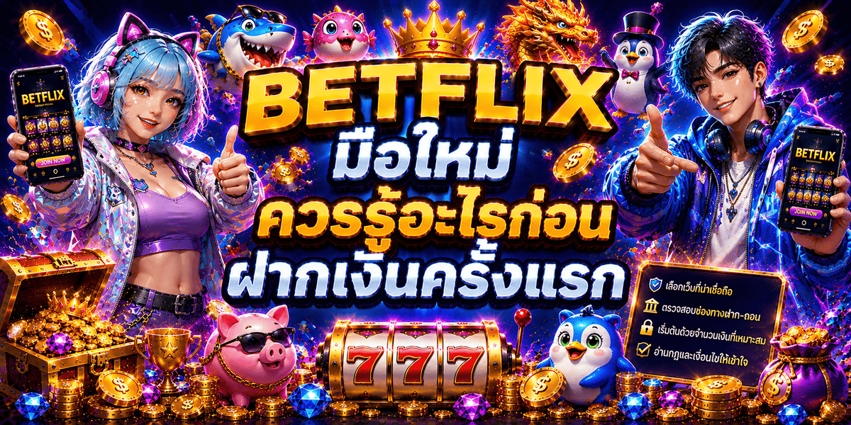 BETFLIX มือใหม่ควรรู้อะไรก่อนฝากเงินครั้งแรก