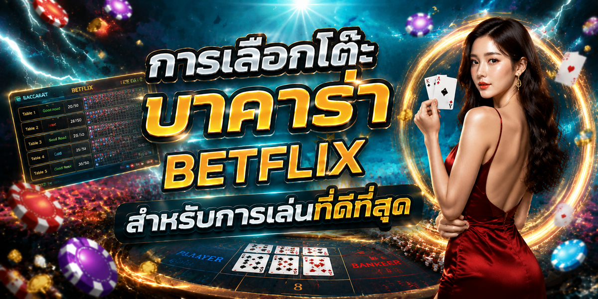 การเลือกโต๊ะบาคาร่า BETFLIX สำหรับการเล่นที่ดีที่สุด
